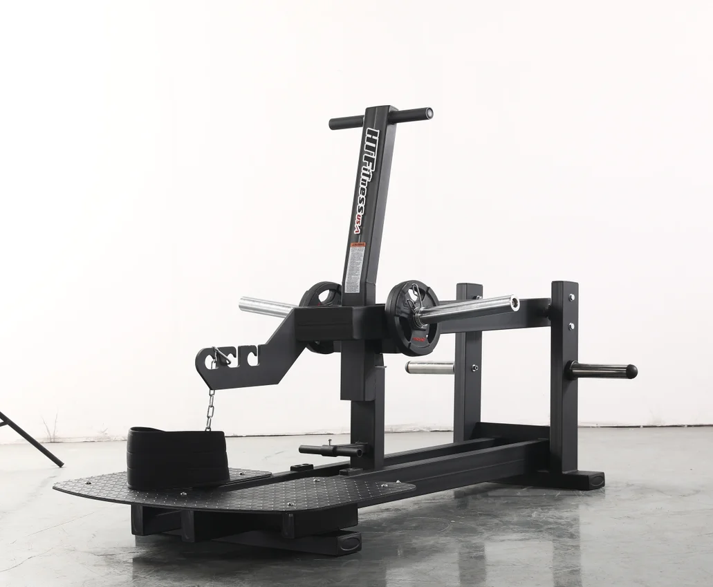 HT fitness strength training plate loaded machine glute training Belt Squat mid squat