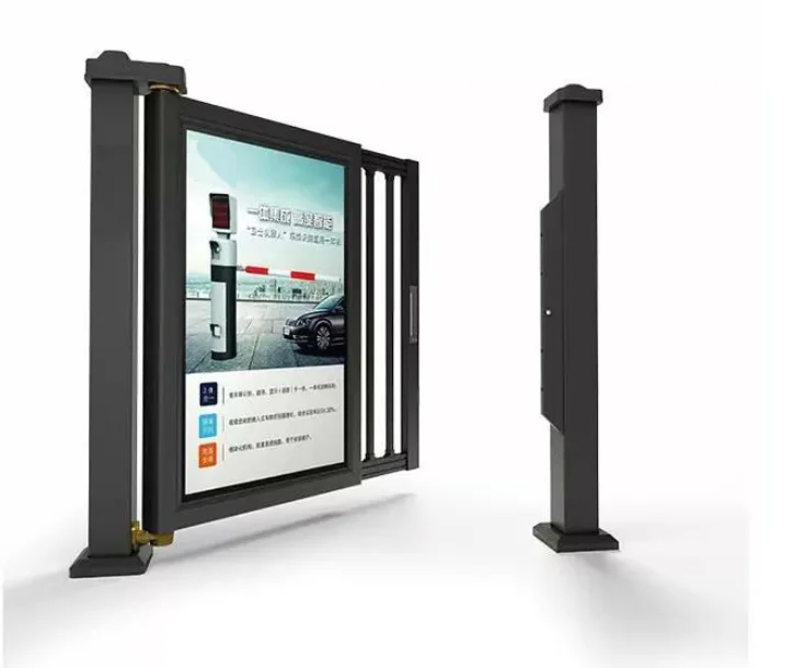 Automatic Facial Recognition Boom Barrier Gate Customizable Advertising Community Access Control System