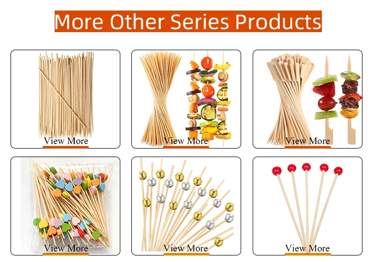Wholesale Purely Natural Bamboo BBQ Skewers Disposable Barbecue bamboo plant stick