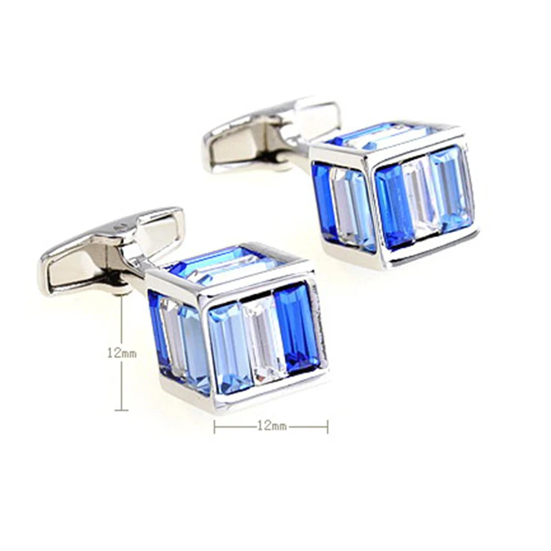 Jewelry Inlay cufflinks Cube Design
