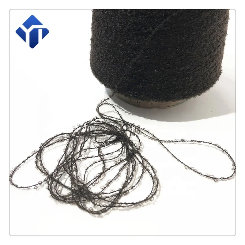 
Factory multicolor polyester mohair boucle woolen yarn for knitting 