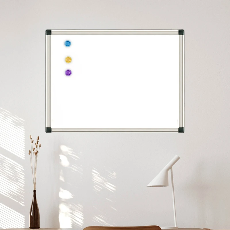 Madic Stationery Educational Green Board Magnetic Chalk Board Mini Blackboard for School Office Home White Friendly Children