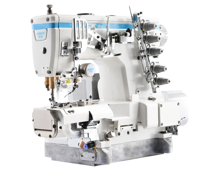 Jack K6-UT With Computer Direct Drive Three Needle 5 Thread Cylinder Type Interlock Sewing Machine K6 Splicing Sewing Machine