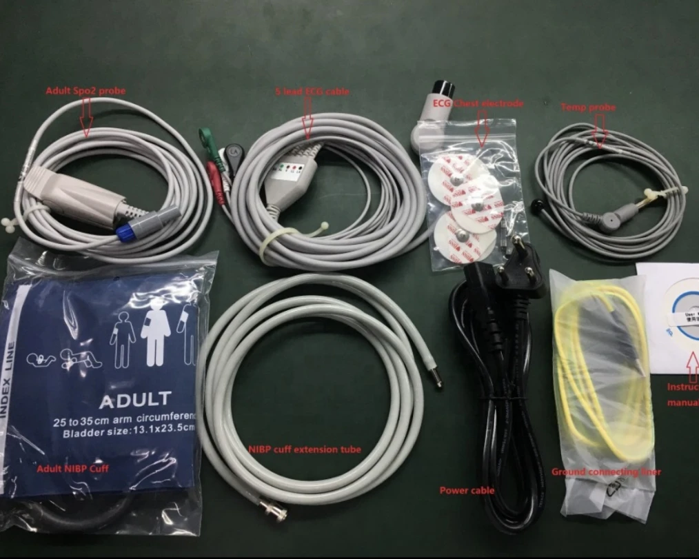 Medical Device Multi Parameter Monitor 6 Parameters 12 inch Patient Monitor