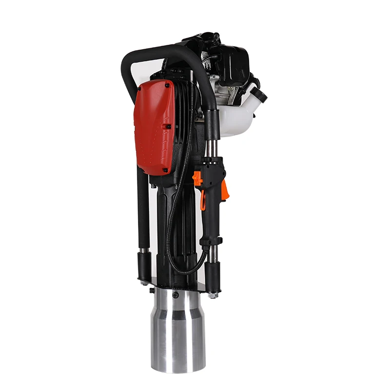Powerful 2 Stroke Petrol Fence Knocker Post Driver Single-cylinder mixed oil Pile Driver 120mm