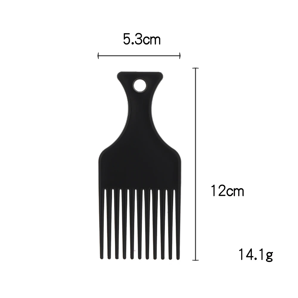 Factory Wholesale High Quality Rat Tail Comb Plastic Antistatic Hair Cutting Barber Comb Black Thicken Hair Comb