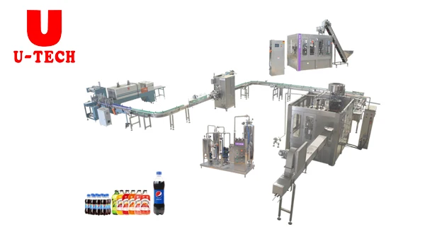 Full automatic beverage filling carbonated soft drinks stainless steel 304/316 CO2 Mixer Machine production line