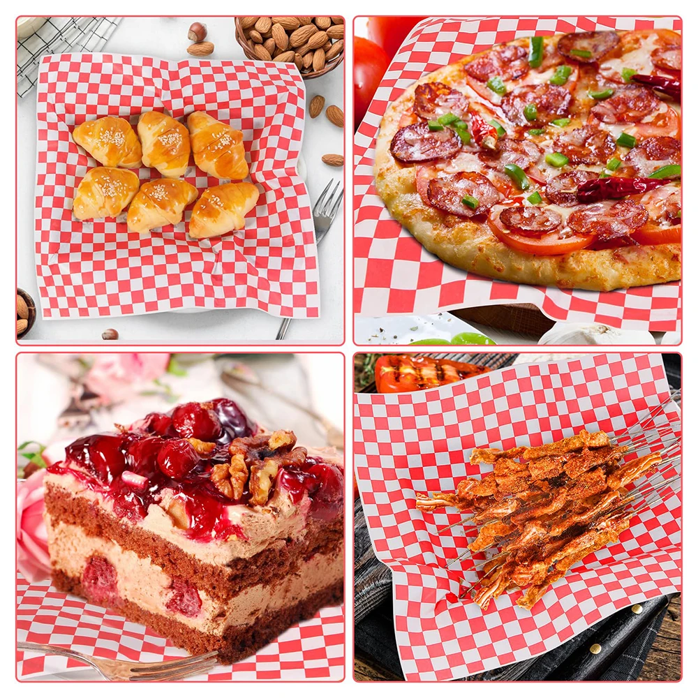 Custom Biodegradable Greaseproof Food Packing Paper Baking Wax Paper Sandwich Wrapping Paper Sheet