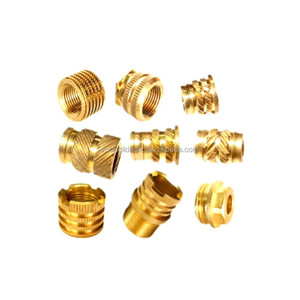 China Dealers Straight Knurling Brass Insert Nut Round Insert Nut Furniture Threaded Insert For Wood