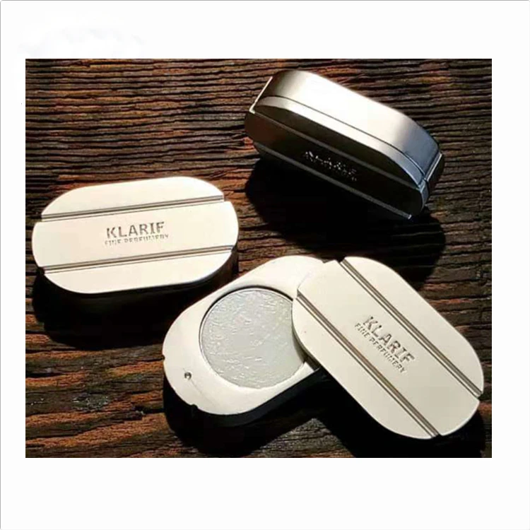 mini sliding cologne solid perfume case metal box