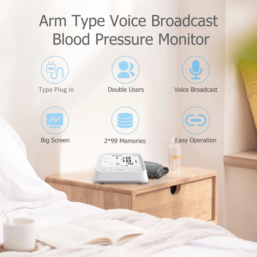 Wholesale Home medical device mini blood pressure monitor rechargeable sphygmomanometer bp monitor machine
