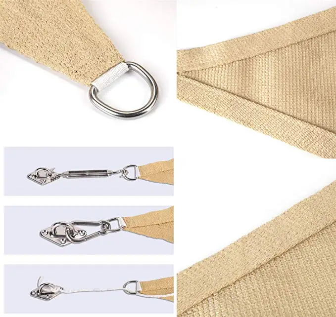 Sun Shade 180gsm white 3*5m HDPE garden car packing balcony Sail Sunshade