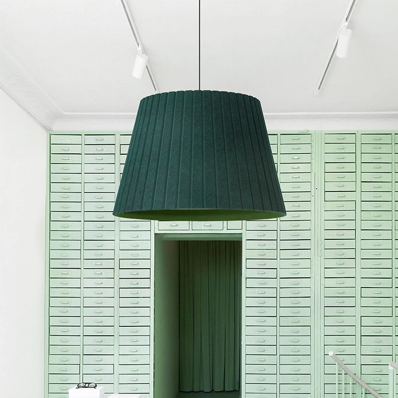 Victorian Lampshade Frames Kitchen Soundproof Lighting Led Ceiling Hanging Nordic Pendant Lights Modern Felt Chandelier For Home