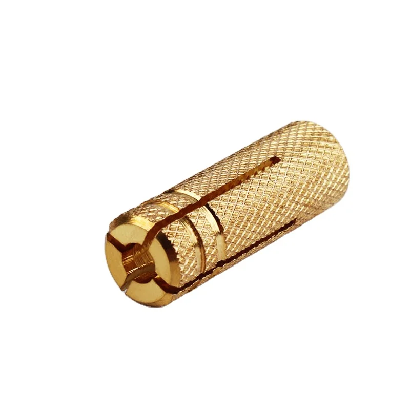 Knurled body Expansion Indian market supply Brass Drop In Anchor