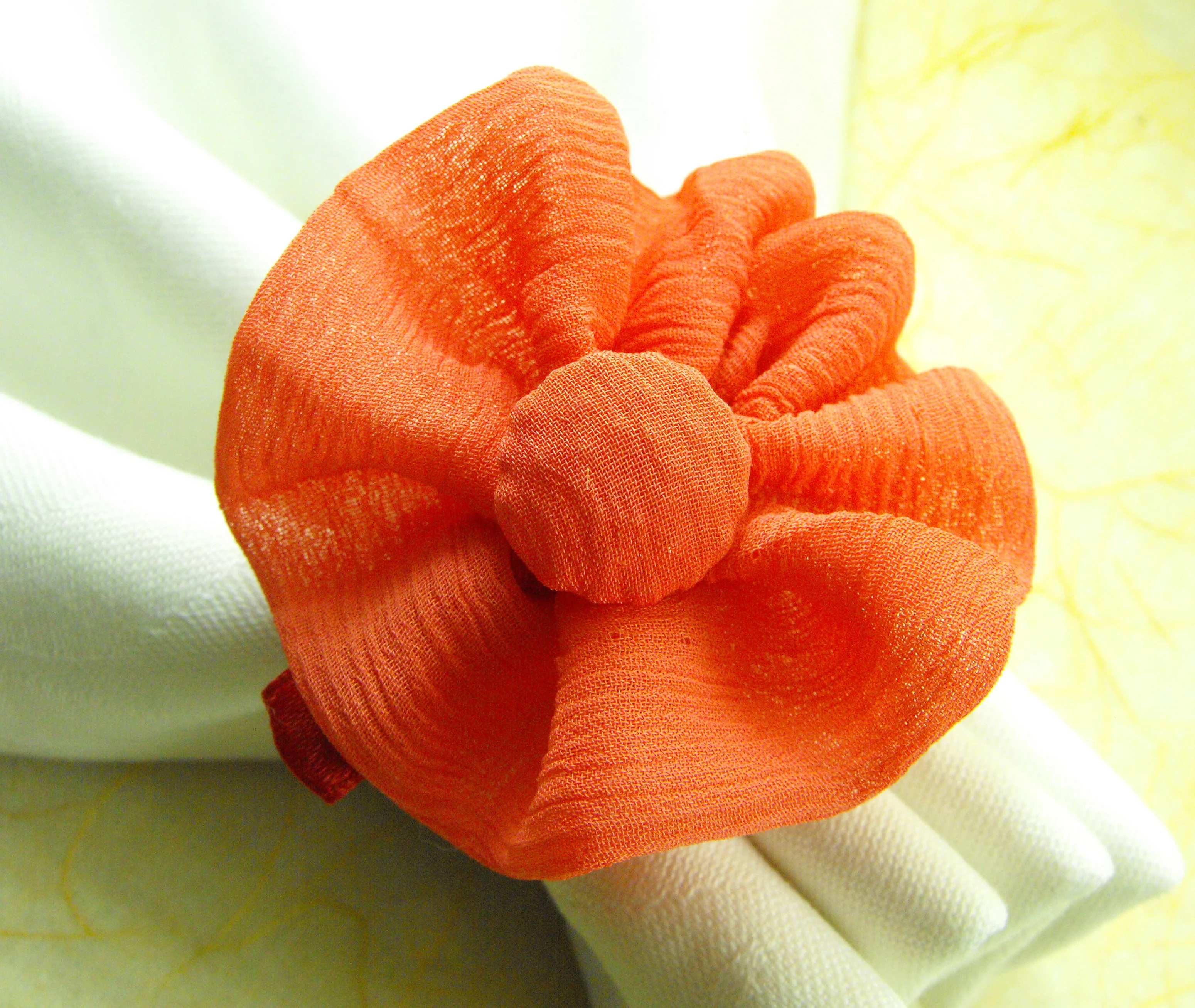 decorative cloth flowers napkin ring wedding napkin holder