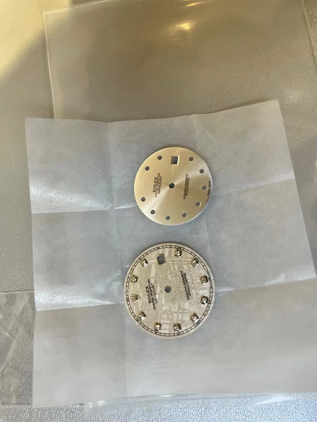 Natural Meteorite Dial Top Watch Dial For RLX PP Day-tona , Fit 4130 Movement, Aftermarket Watch Replacement