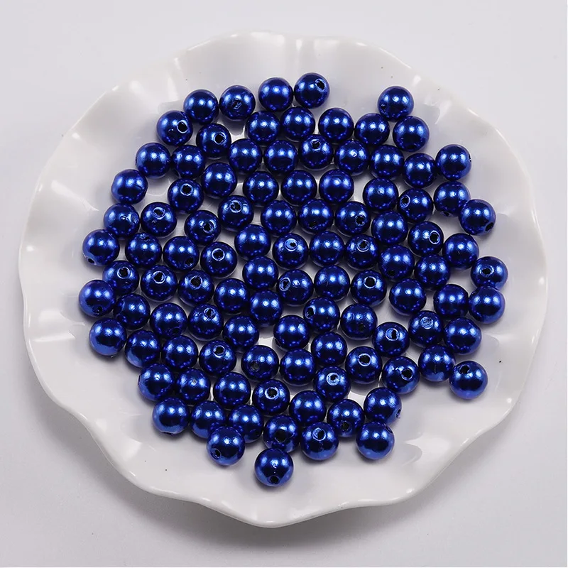 8 мм АБС-пластик отверстие искусственный жемчуг мульти цвет пластиковые круглые свободные бусины для самостоятельного изготовления одежды аксессуары и украшения