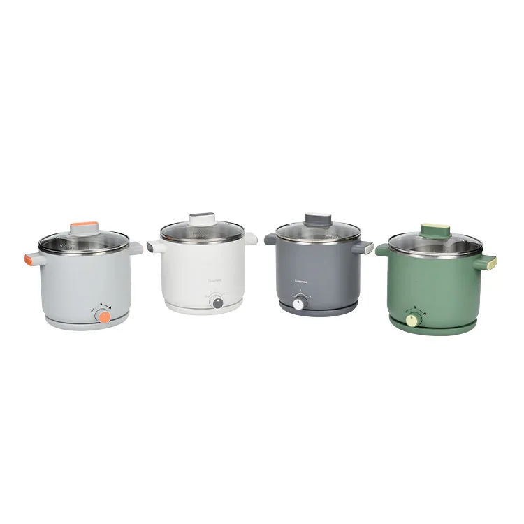 mini 1.5L  hot sale kitchen supplies 304 stainless steel Multi-function electric steamer pot hot pot cooker electric stew pot