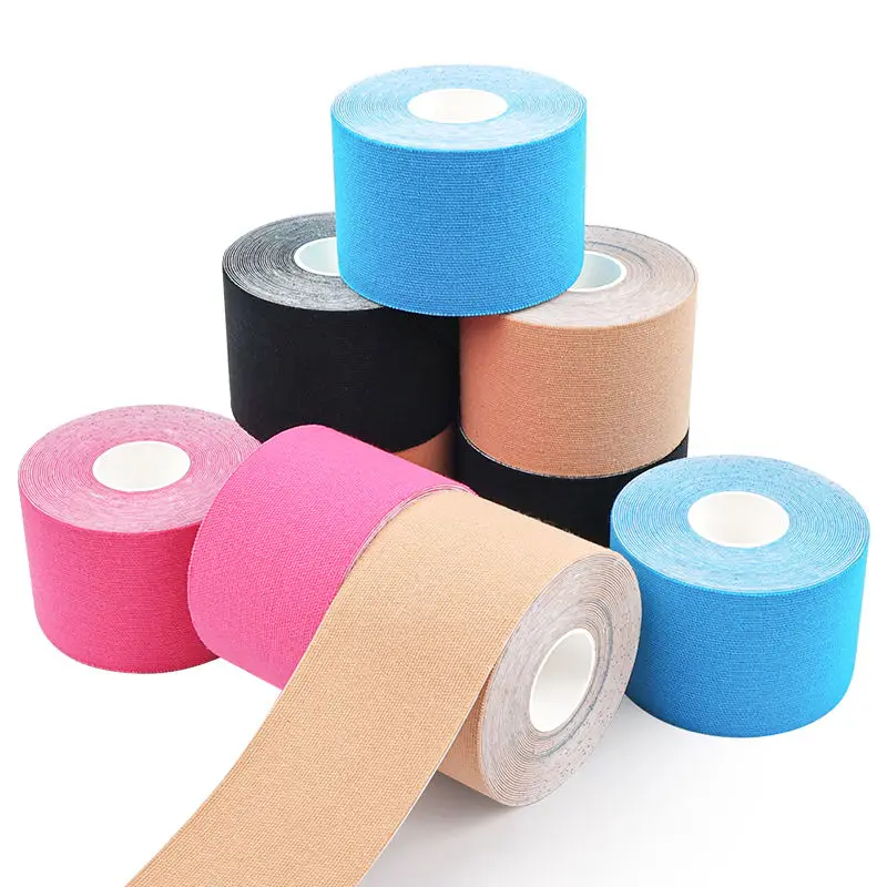 Custom Printed Waterproof Cotton Adhesive Athletic Sports Kinesios Tape 5cm