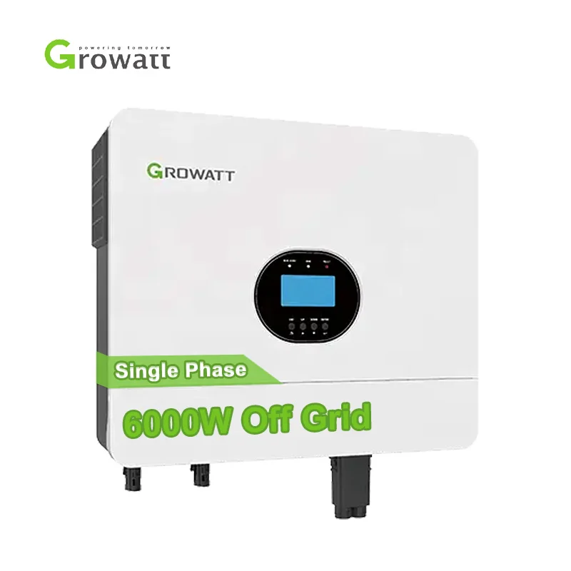 Growatt Promotion 6000W 48V 1 Phase 3 Phases Offgrid Hybrid Solar Inverter With Mppt Controller