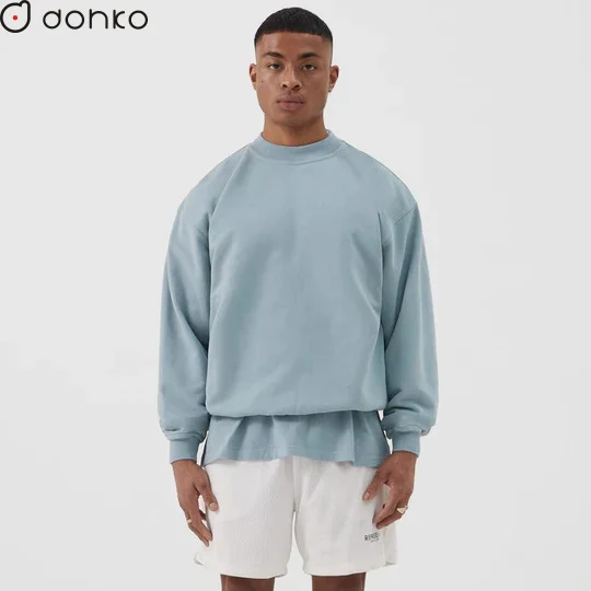 Custom Jumper Pre-Shrunk Anti-Pilling Sweatshirt 450 GSM Heavy Weight Oversize Digital Printing Clothing