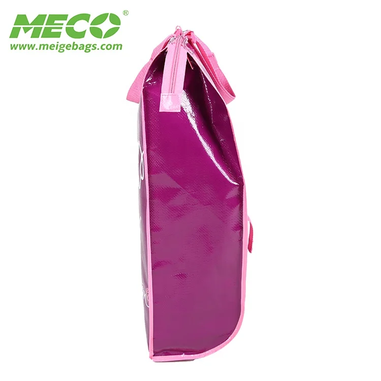  Foldable PP Woven Two Wheels Wheeled Market Grocery Folding Shopping Trolley