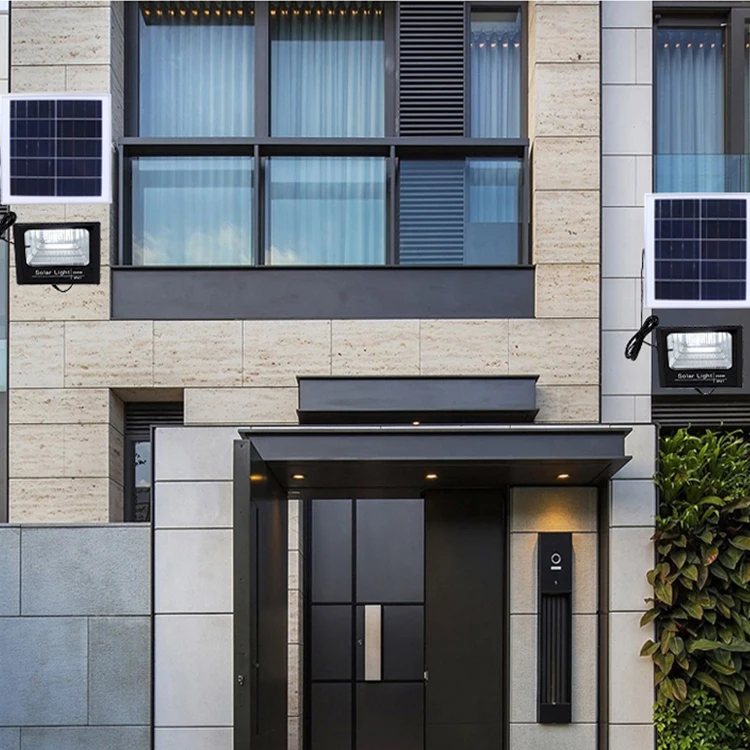 Hot Selling Aluminum Flood Light Remote Control Waterproof Outdoor Ip65 40w 60w 100w 200w Solar Led Floodlight