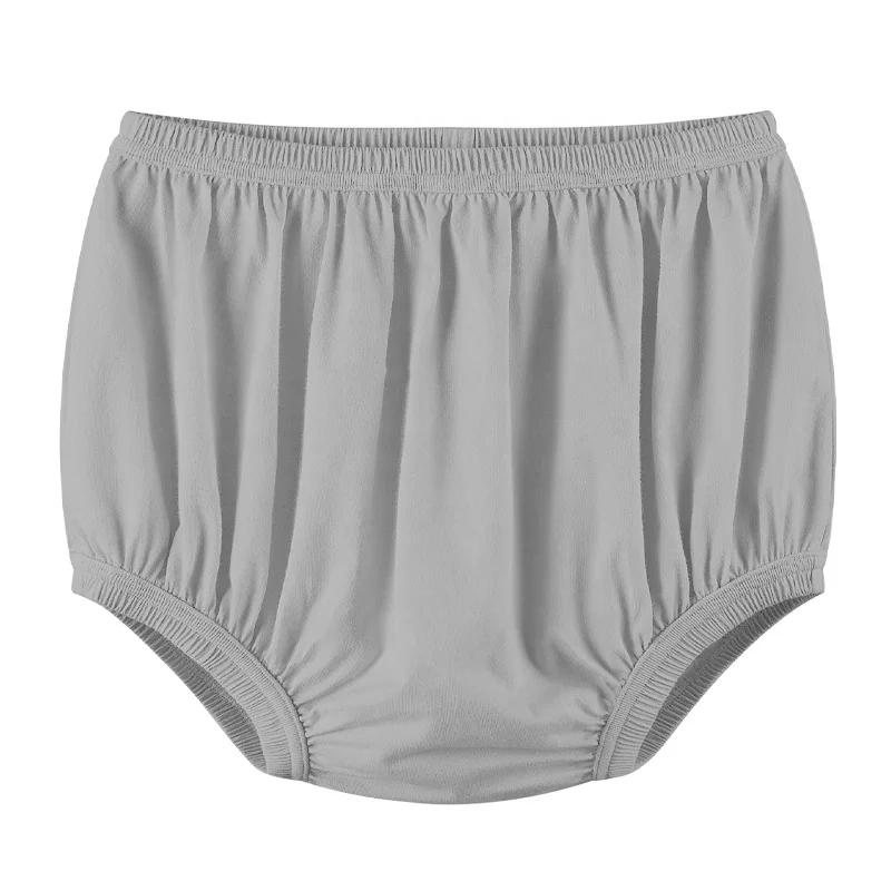ZN-Adult Diaper Cover Silent Waterproof Plastic Pants Rubber Men Underwear with Light Absorbent Layer