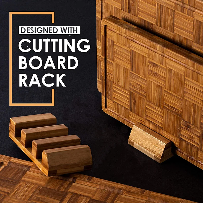
Personalized Custom Extra Large Bamboo Cutting Board Chopping Boards with Juice Groove Organic 