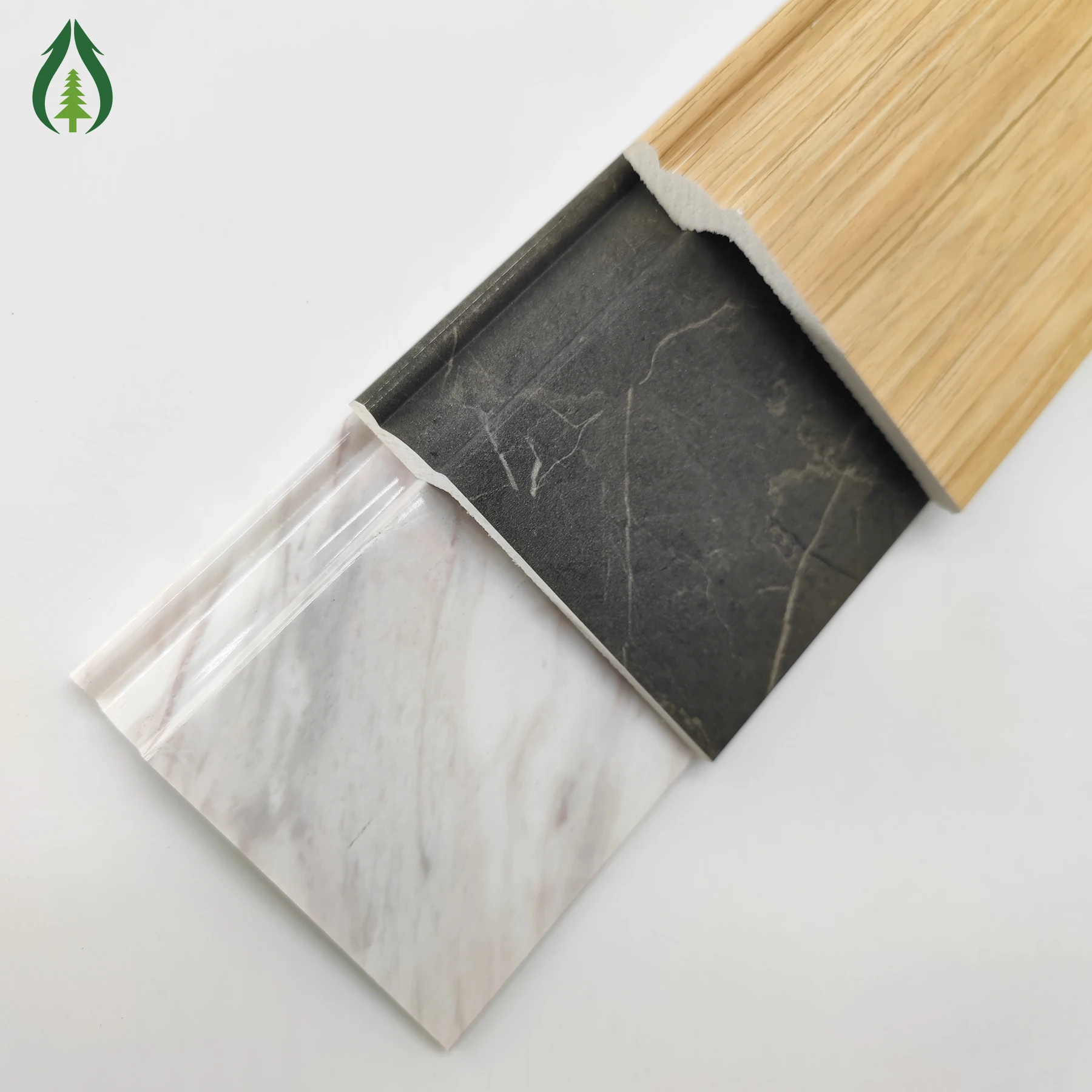 Высококачественный белый мраморный цвет Ps настенный плинтус деревянное зерно аксессуары для напольного покрытия