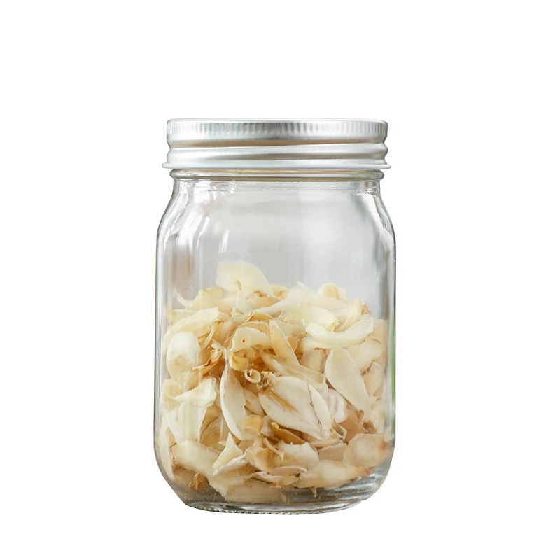 Mason Jar Glass Mayo Jar 4 Oz 8oz 12 Oz 16 Oz 32 Oz 300ml Glass With Metal Lid Wide Mouth Canning Jam Jar