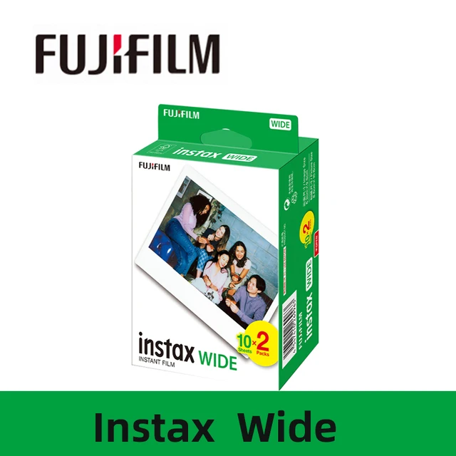 Фотобумага Fujifilm Fuji Instax Instant, 20 листов, 5 дюймов, широкая белая пленка для Fuji Instant Camera 300/200/210/100/500AF