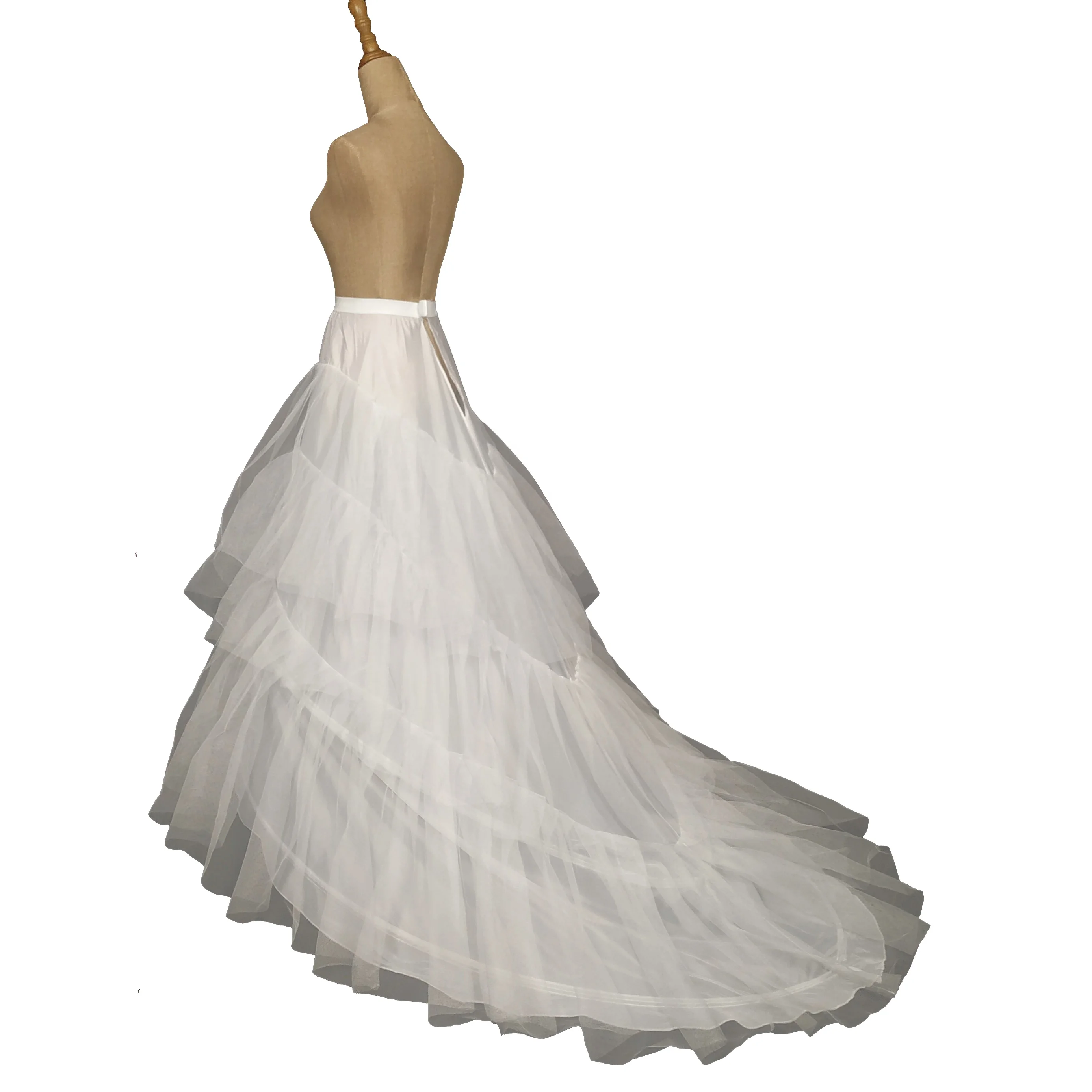 
High quality gauze 3 hoop big tail apron wedding supplies 