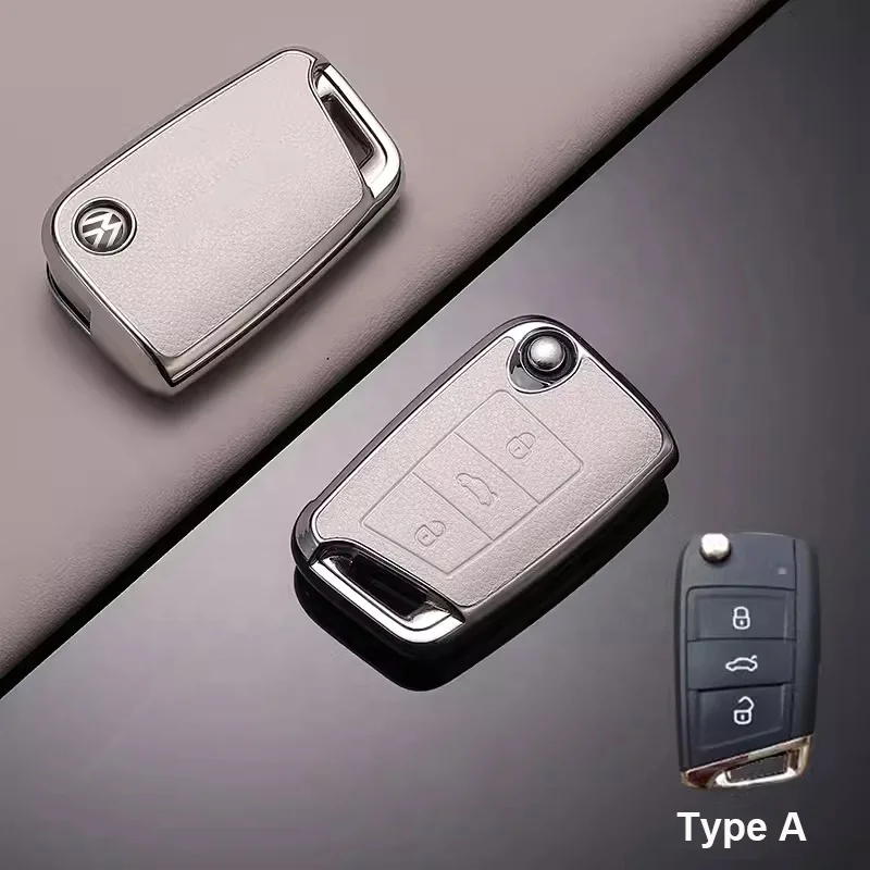 Elegant sublimation tpu leather car key case cover for VW Volkswagen golf 7 passat tiguan L bora sagitar polo auto accessories