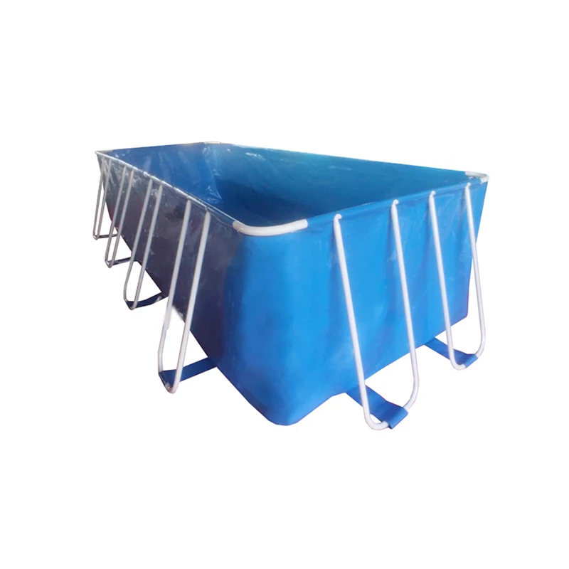 Custom piscina structural 1000-50000LPVC frame rectangular fish pool above ground pool