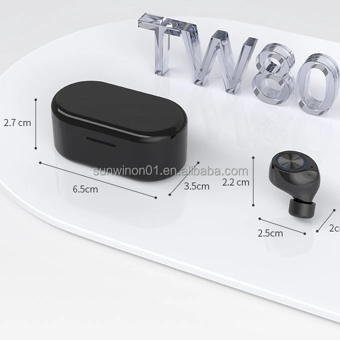 Sunwinon Amazon Hot Sale Fast Paring TWS Wireless Earphones Stereo Headphones Active Noise Cancelling Sport Wireless Earbuds