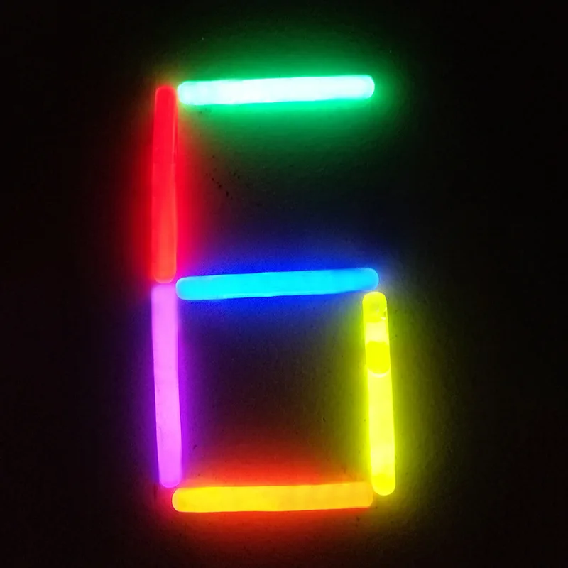 Chemical liquid powder 1.5 inch glowing stick 4.5*39mm fishing float green powder light sticks