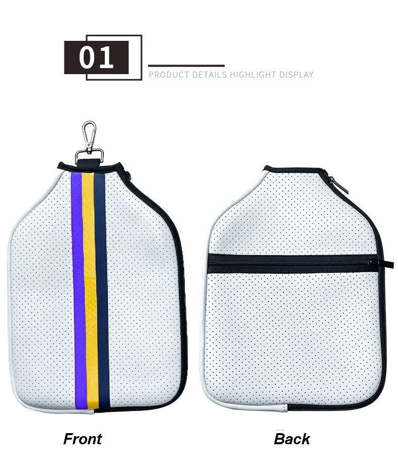 Factory Custom Logo Tennis Bag Case Racket Holder Sleeve Pickleball Paddle Cover