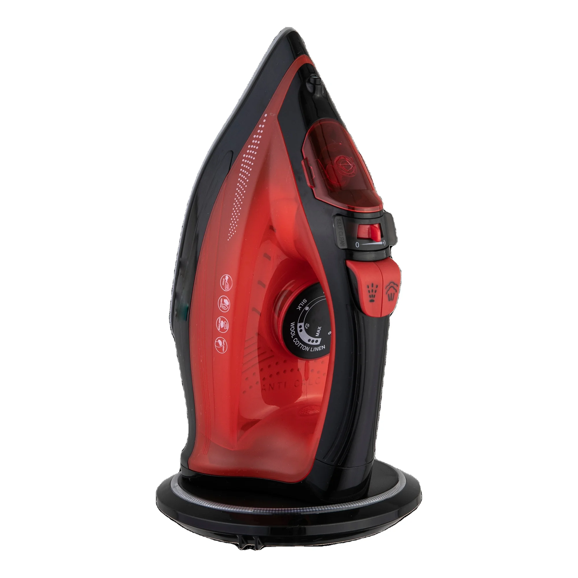 Переменный паровой контроль сухой распылитель 2600 Вт Мощный беспроводной утюг с двойной подошвой