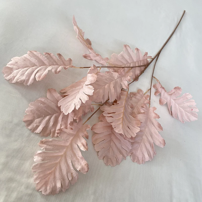 Multicolor-Dirty Pink Flores Artificiales Chinese cabbage shape leaves for Wedding Decoration
