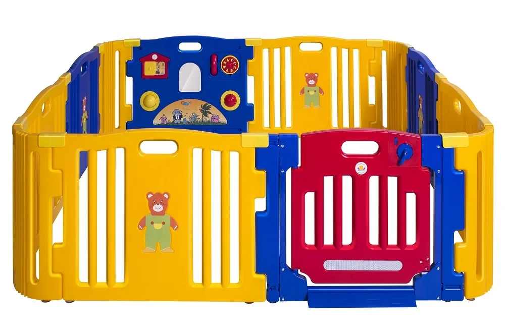 New Customized Factory Price High Quality Baby Plastic Safety Fence Playpen