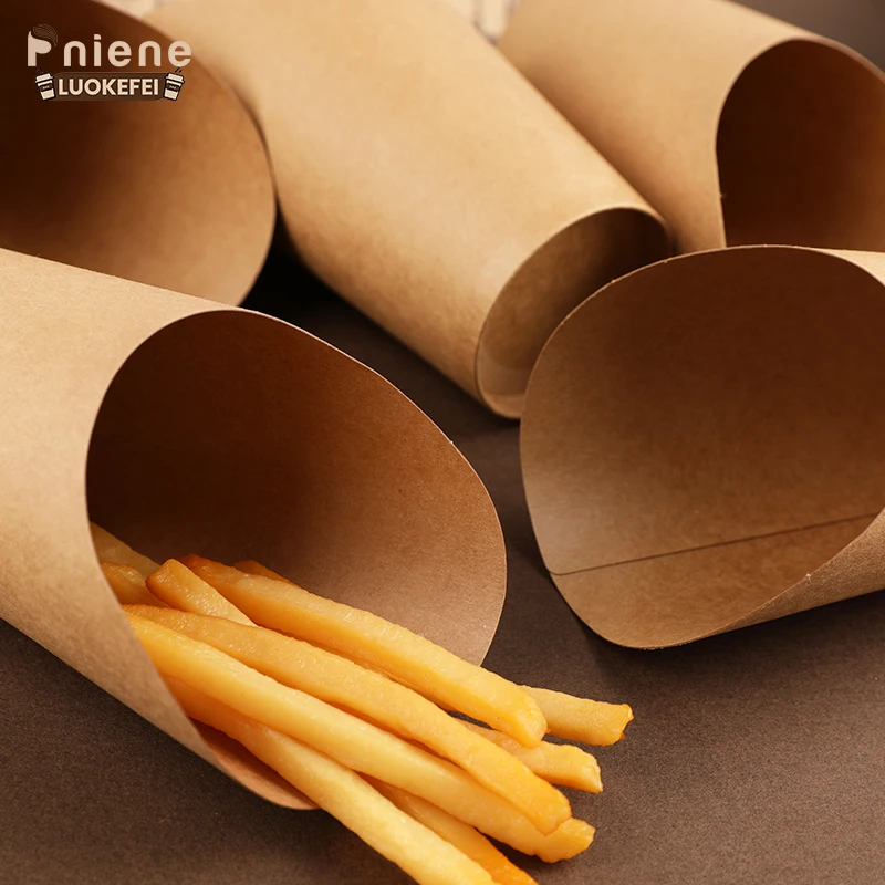 Disposable charcuterie potato paper chip cup custom paper cups for french fries