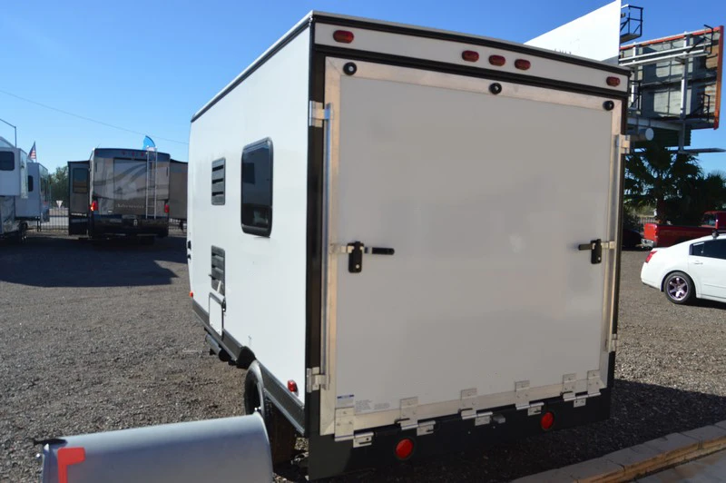 Off Road 12ft Mini Touring Camping Toy Hauler with Foldable Sofa and Toilet for Sale