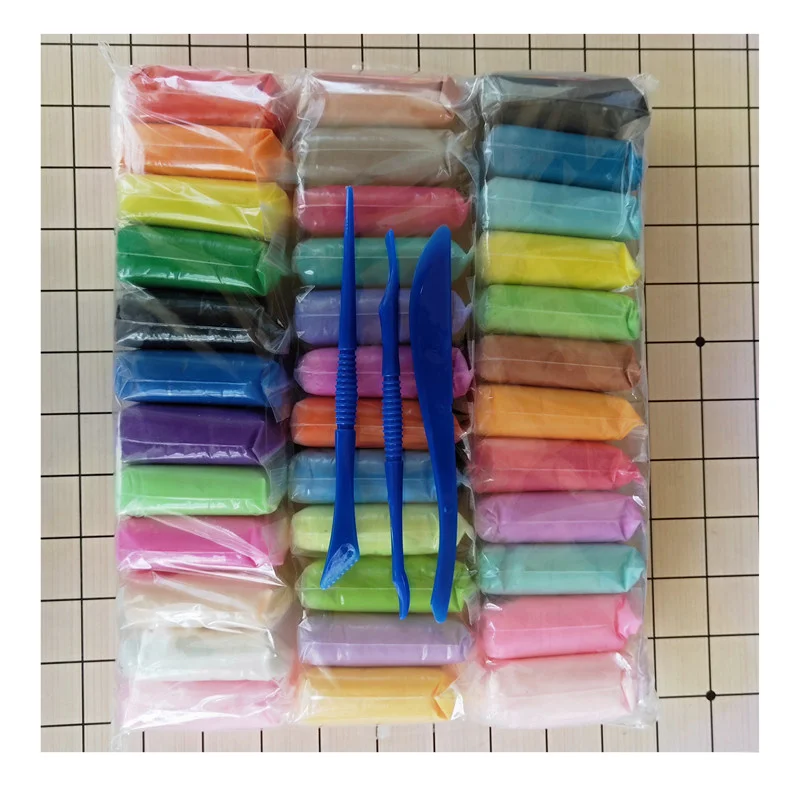 ultra light air dry modeling clay modeling soft clay playdough diy jewelry making kit pottery tools high quality