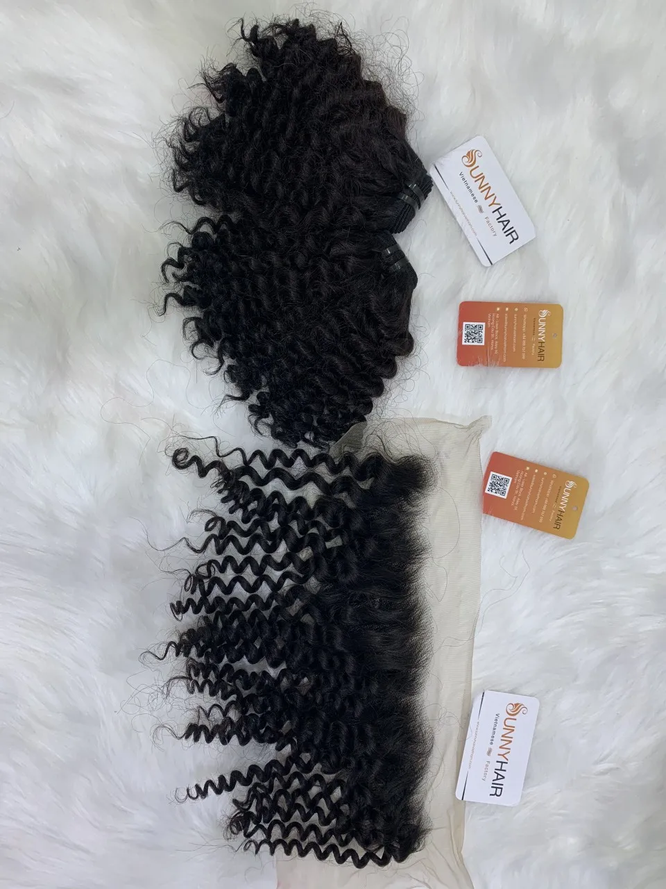 Machine weft - Lace Frontal 13x4 Virgin Mogolian Hair Extension Various Style Indian Virgin Wavy Coily Kinky Hair High-quality