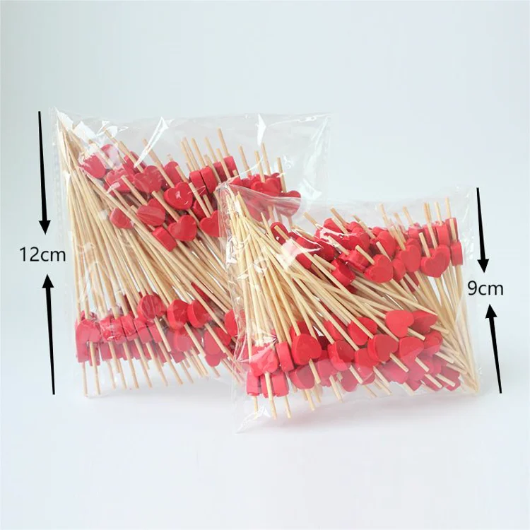 Зубочистка Jimao с красным сердцем на заказ