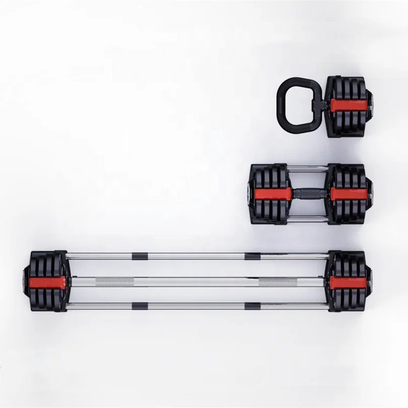 Fitness Adjustable Dumbbell Sets Gym Strength Training Cast Iron 20 Kg Dumbbell Sets With Plastic Box For Men