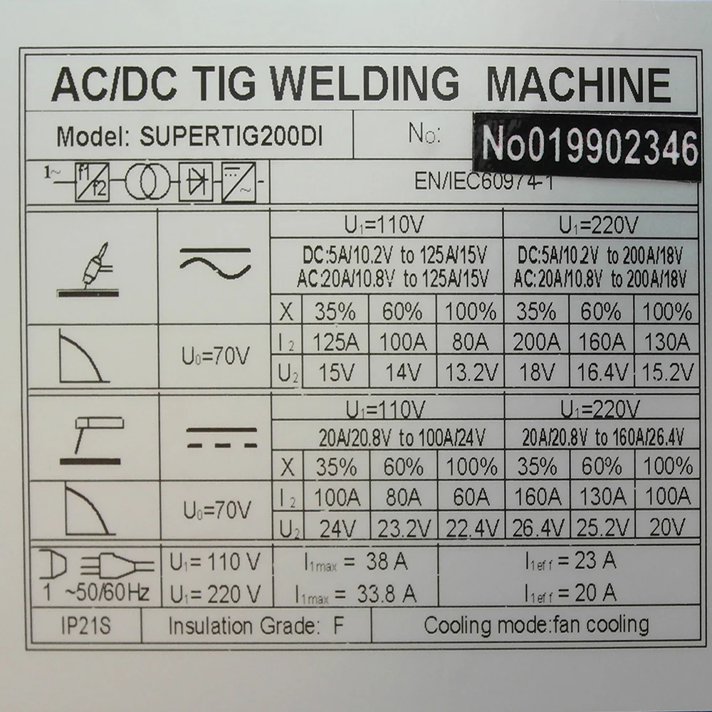 230V Tig Welding Machine AC DC Aluminum Automatic Tig Welding Machine