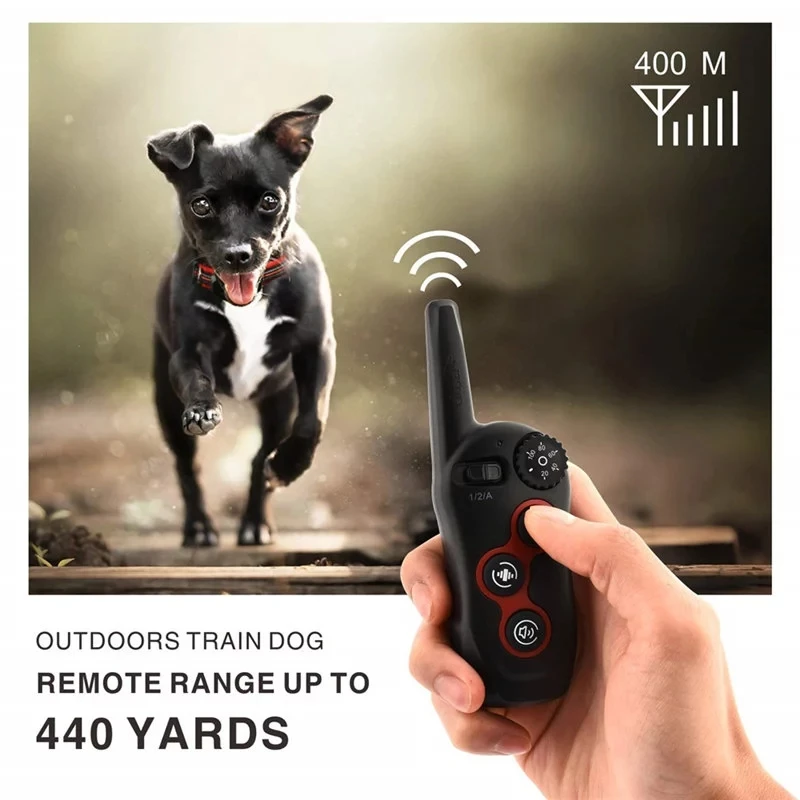 Dog Training Collar - Anti-Bark Collar w/3 Training Modes, Beep, Vibration, Shock Rechargeable Barking Remote Control