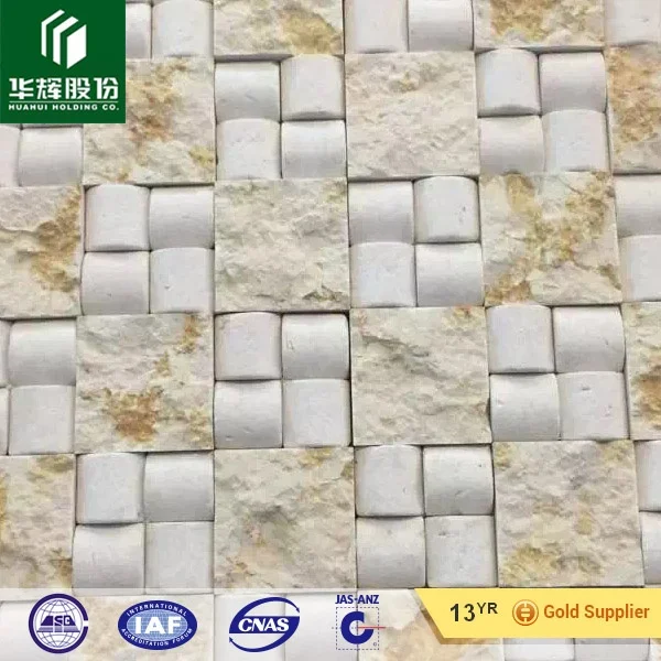 Yellow Sunny Beige marble 30x30 background wall tile decorative mosaic
